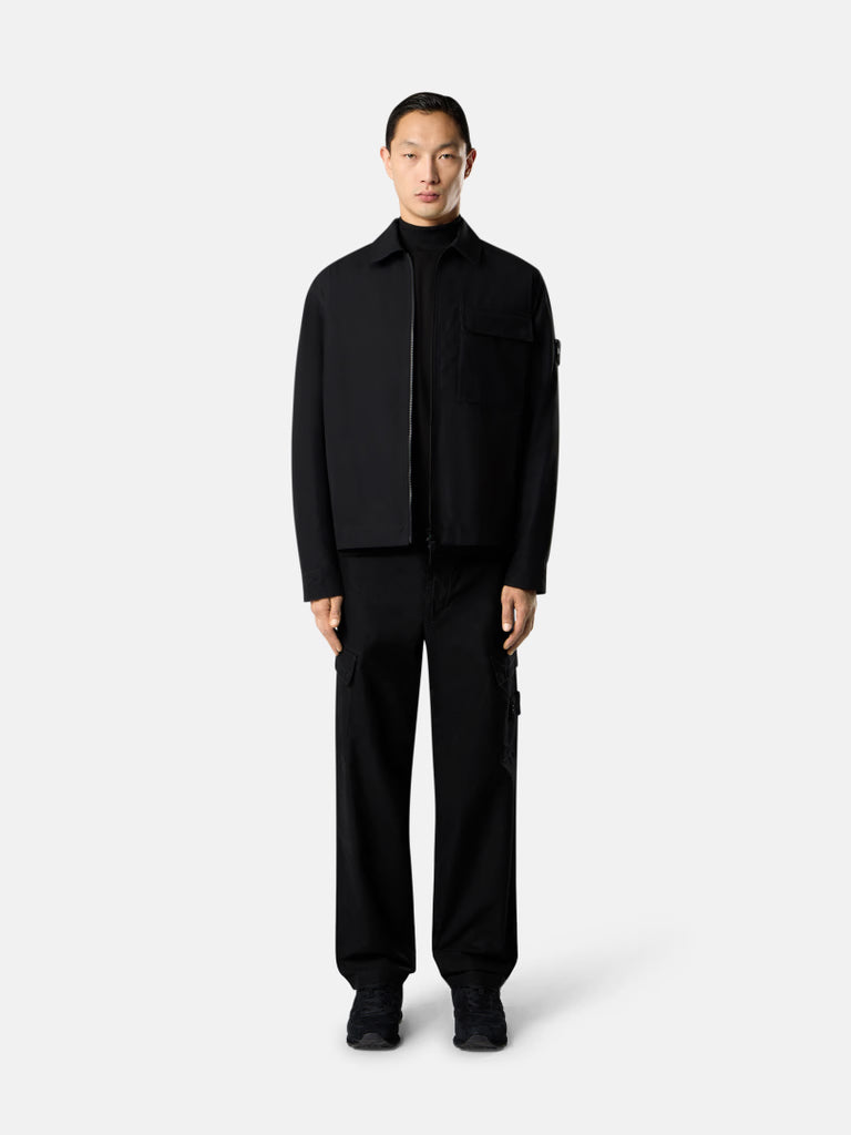 PANTALON CARGO NOIR COUPE RÉGULIÈRE