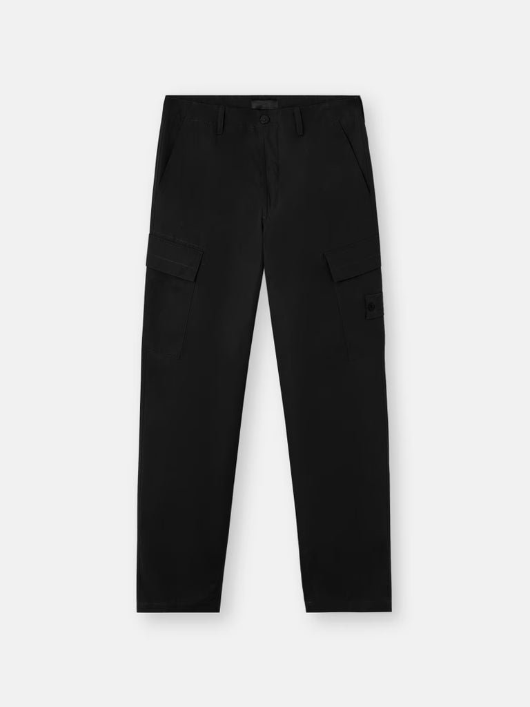 PANTALON CARGO NOIR COUPE RÉGULIÈRE
