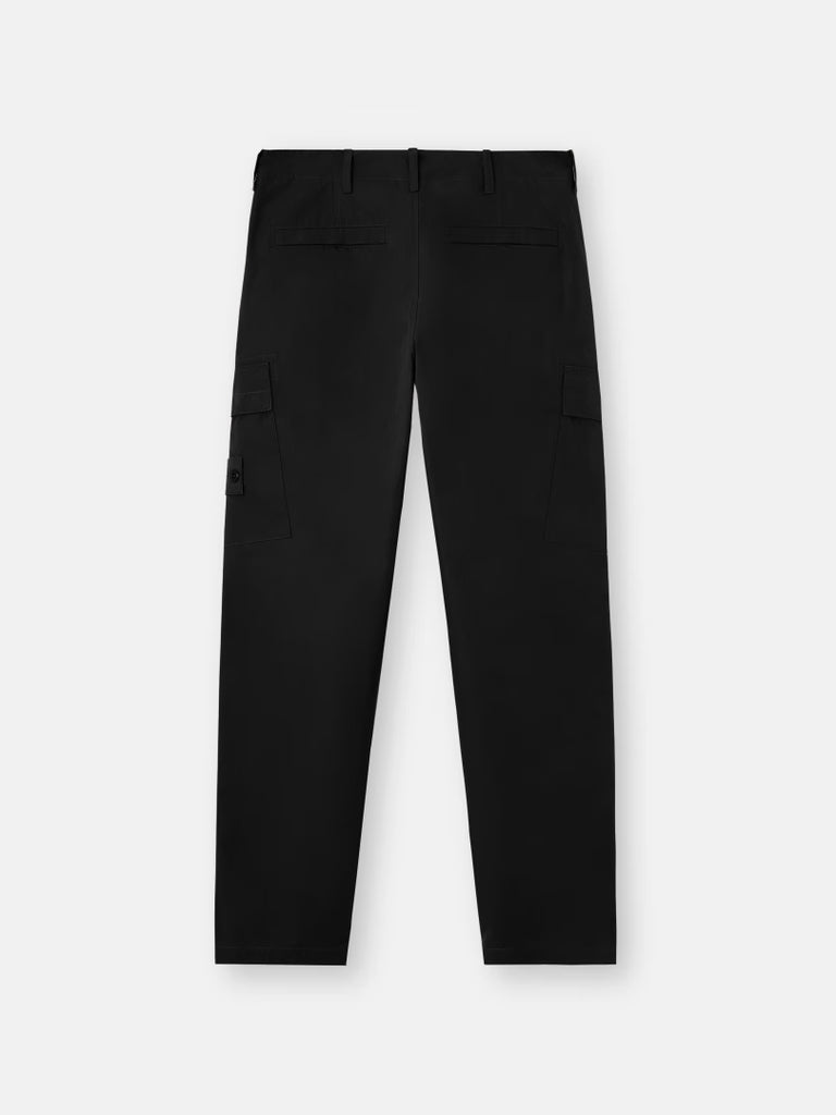 PANTALON CARGO NOIR COUPE RÉGULIÈRE