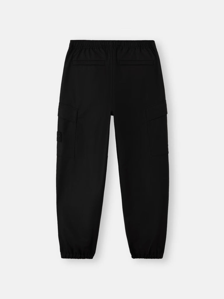 PANTALON CARGO NOIR AMPLE