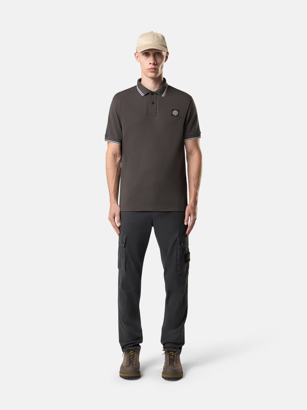 PANTALON CARGO SLIM FIT GRIS PLOMB