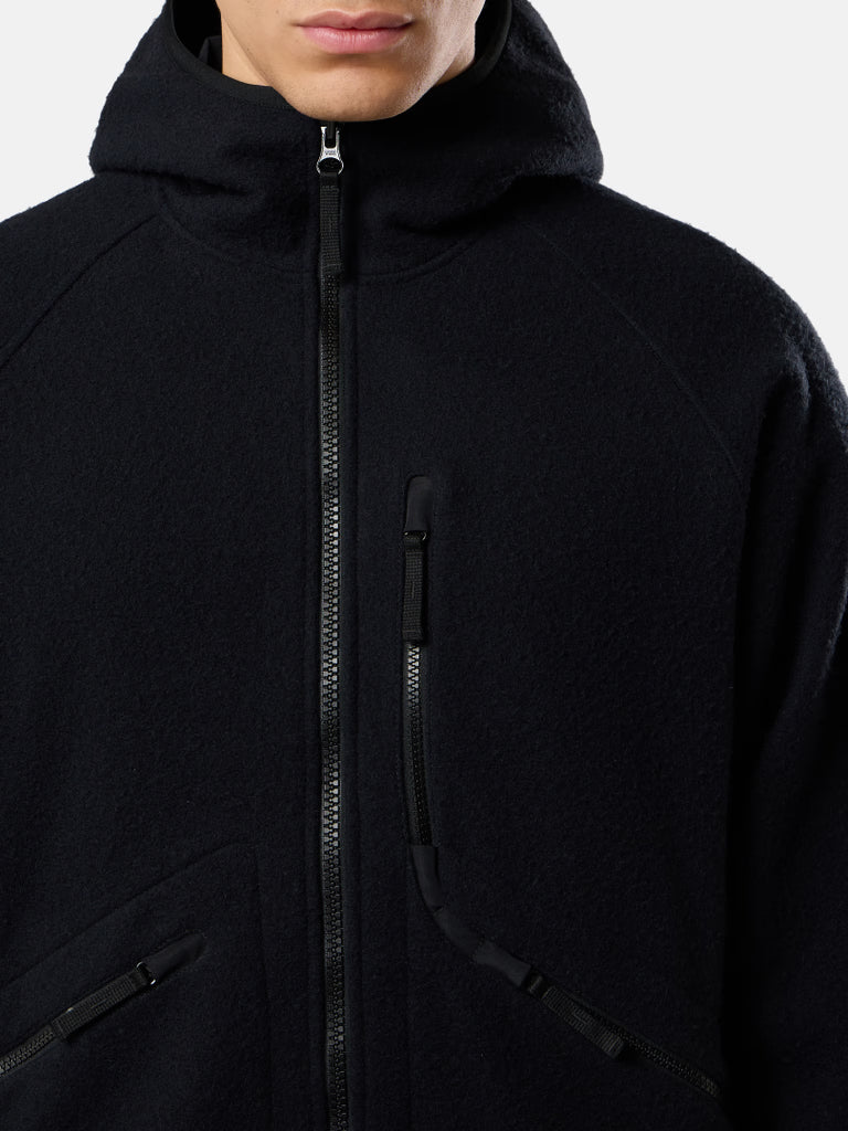 VESTE À CAPUCHE BLEU MARINE