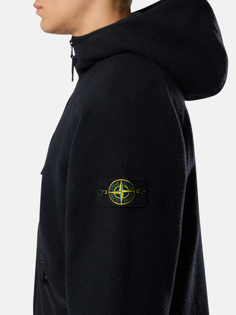 VESTE À CAPUCHE BLEU MARINE