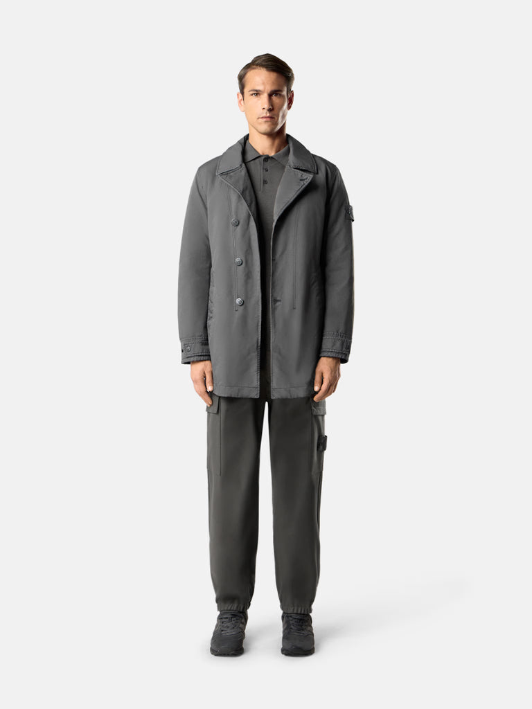 VESTE CABAN REMBOURRÉE GRIS FONCÉ