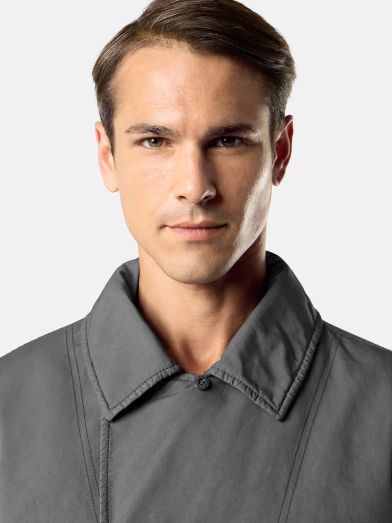 VESTE CABAN REMBOURRÉE GRIS FONCÉ