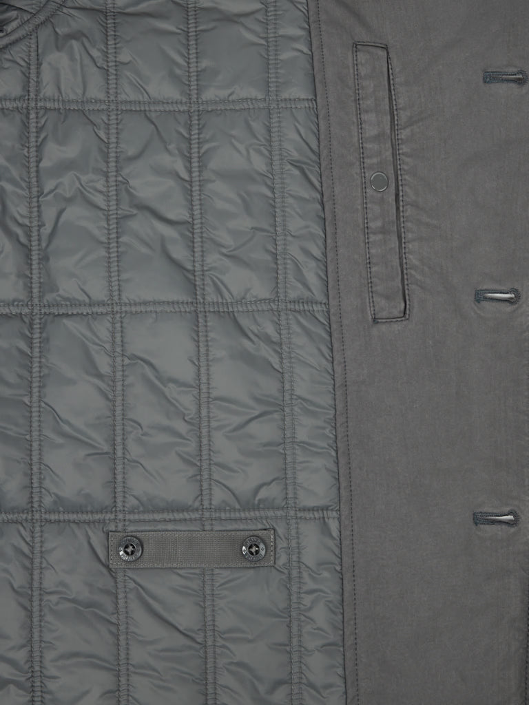 VESTE CABAN REMBOURRÉE GRIS FONCÉ