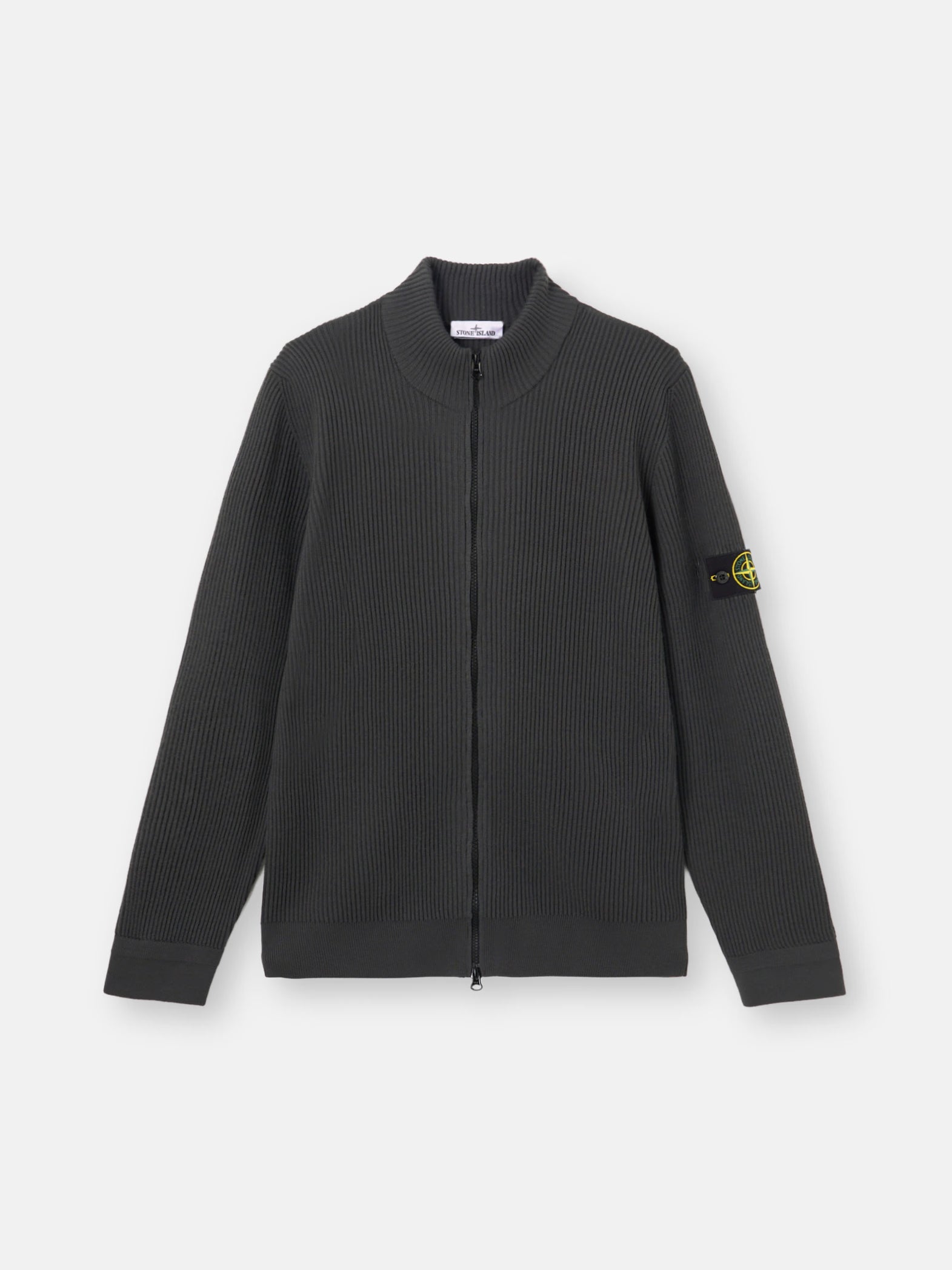 CARDIGAN ZIPPÉ EN MAILLE COURTE EN LAINE RWS