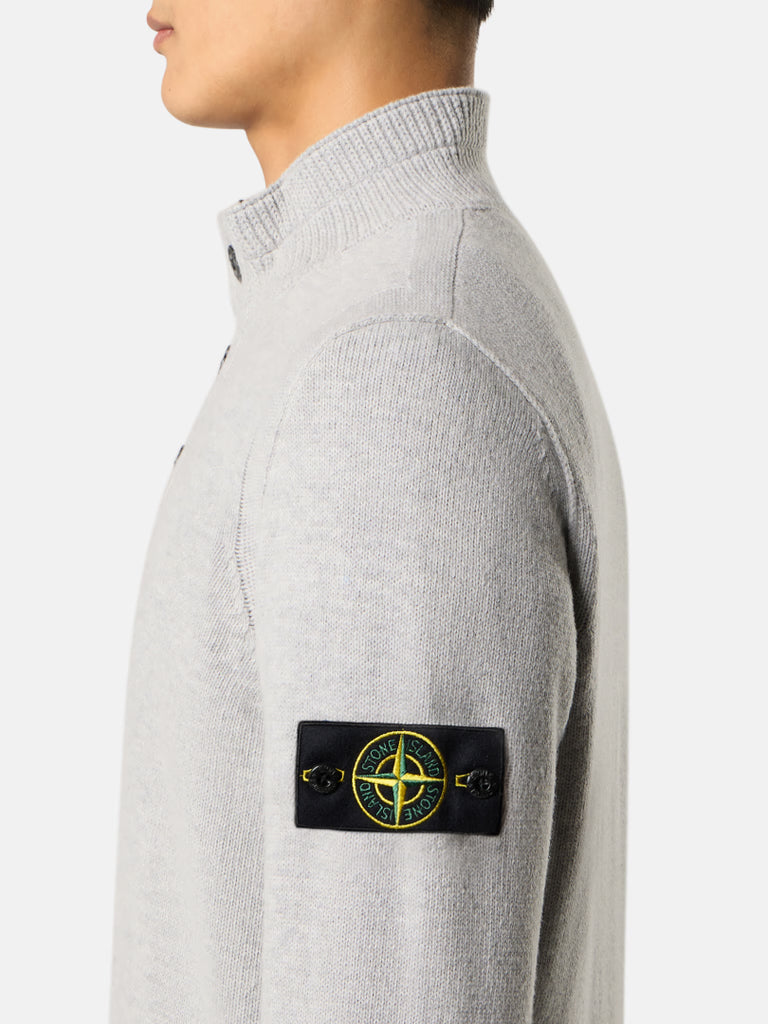 PULL EN LAINE D'AGNEAU À DEMI-FERMETURE ÉCLAIR