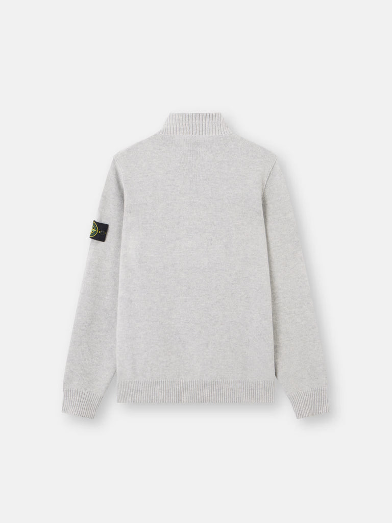 PULL EN LAINE D'AGNEAU À DEMI-FERMETURE ÉCLAIR