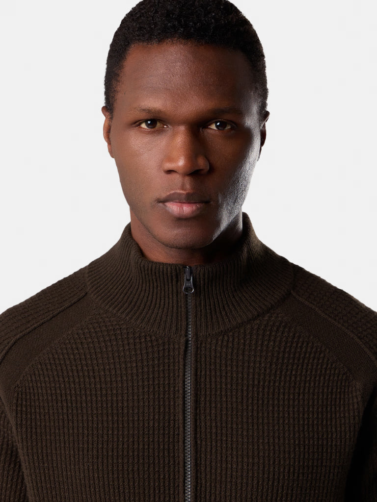 PULL À FERMETURE ÉCLAIR EN LAINE RWS GEELONG