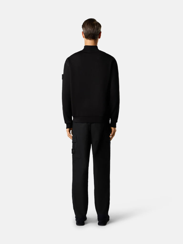 SWEAT-SHIRT À COL MONTANT NOIR