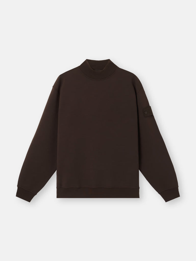 SWEAT-SHIRT COUPE RÉGULIÈRE EN COTON ET LAINE POLAIRE