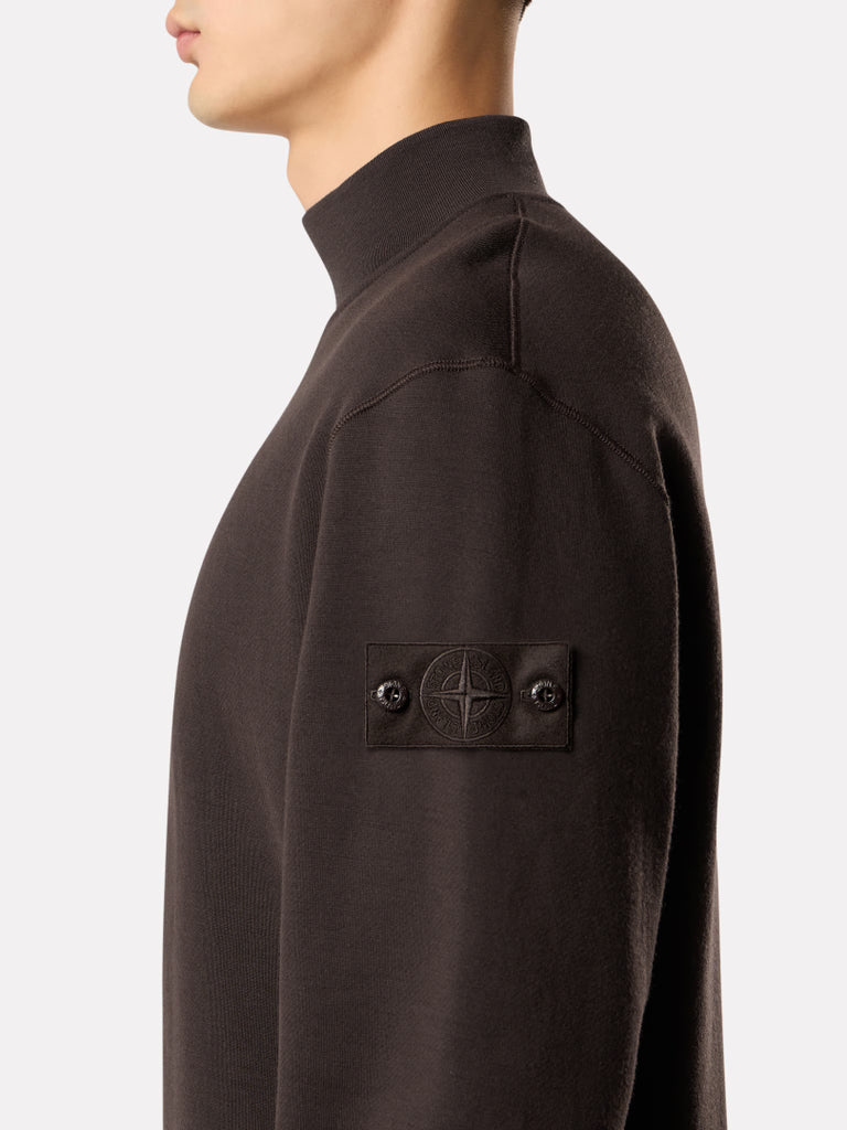 SWEAT-SHIRT COUPE RÉGULIÈRE EN COTON ET LAINE POLAIRE