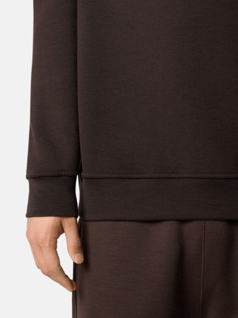 SWEAT-SHIRT COUPE RÉGULIÈRE EN COTON ET LAINE POLAIRE