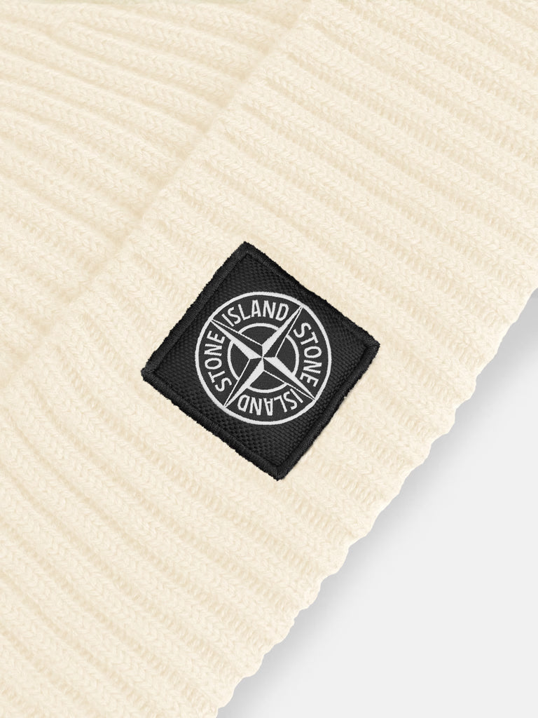 BONNET IVORY AVEC LOGO COMPASS