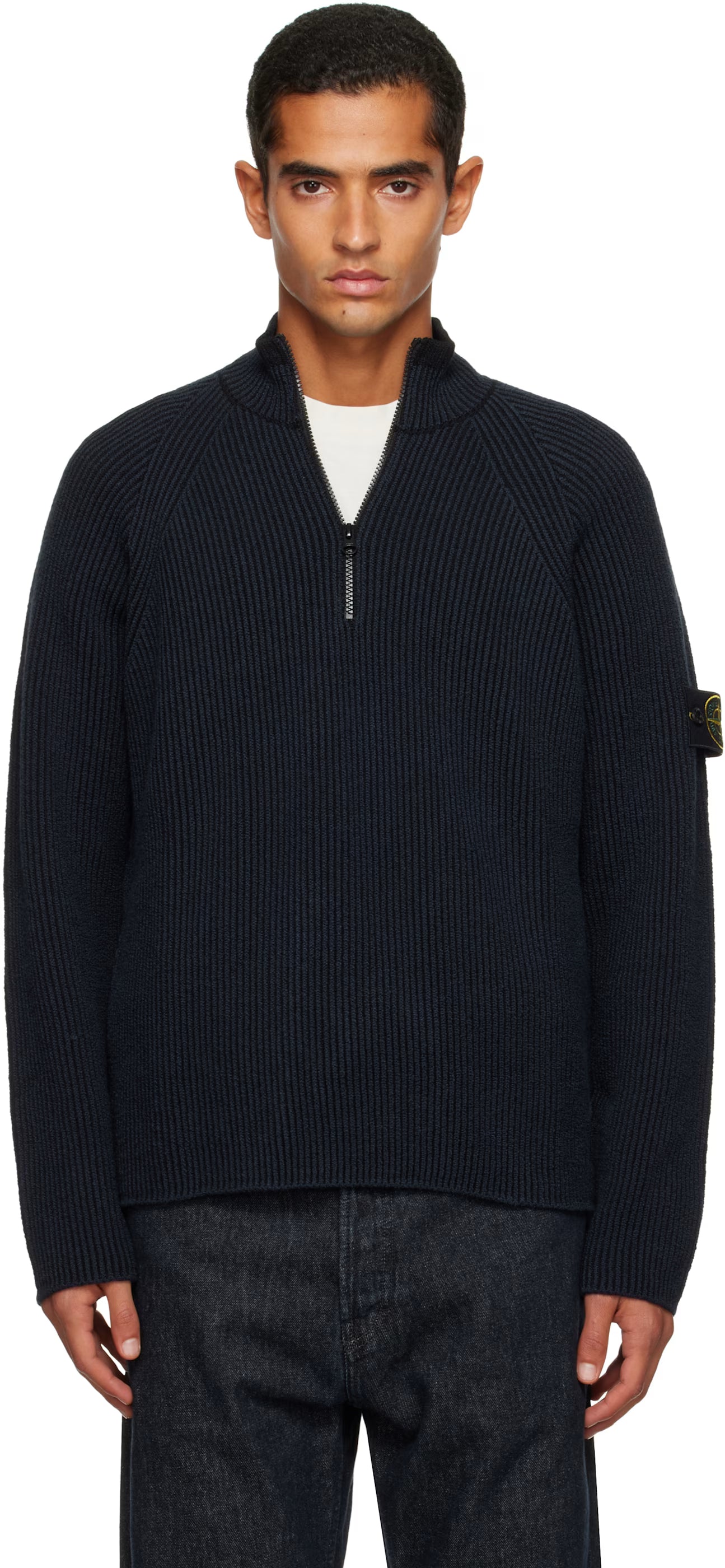 PULL À DEMI-FERMETURE ÉCLAIR AVEC TEXTURE CÔTELÉE VANISE