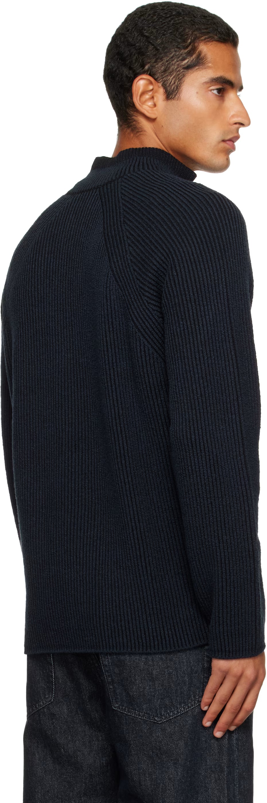 PULL À DEMI-FERMETURE ÉCLAIR AVEC TEXTURE CÔTELÉE VANISE