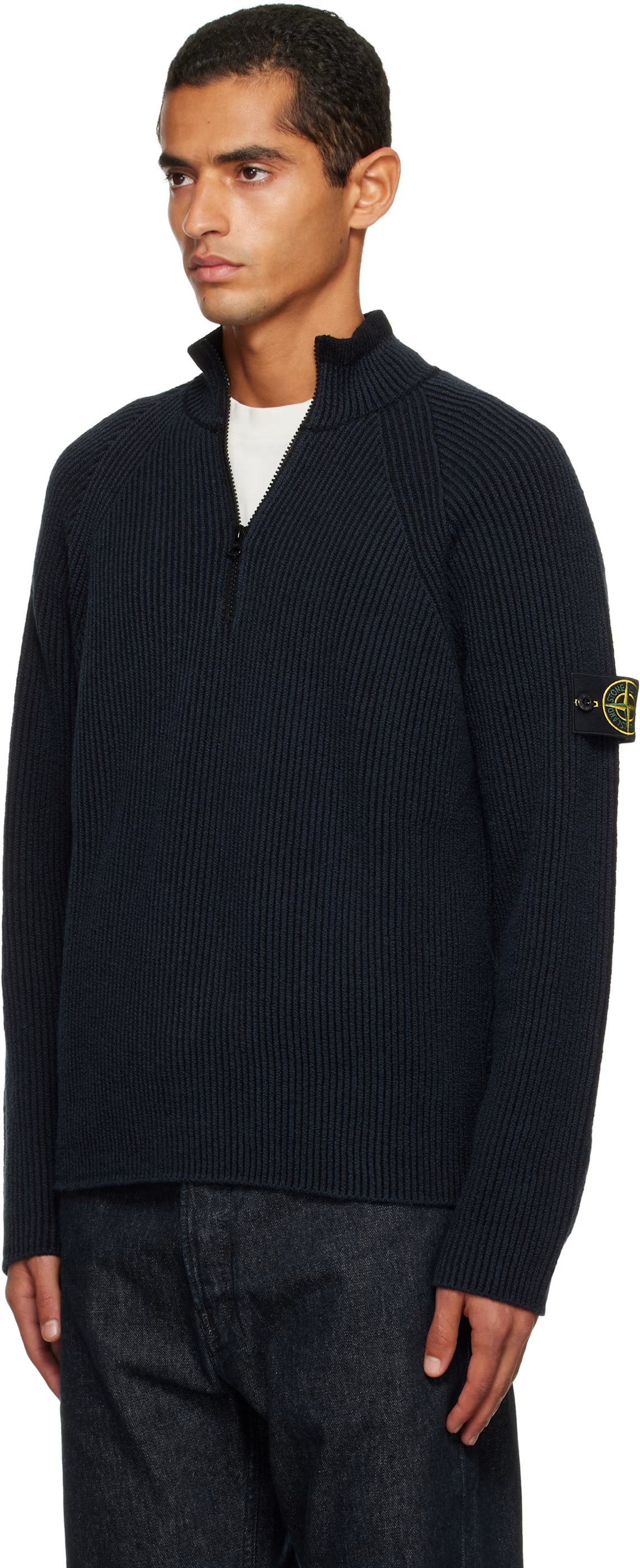 PULL À DEMI-FERMETURE ÉCLAIR AVEC TEXTURE CÔTELÉE VANISE